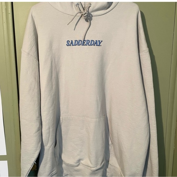 Sadderday by Champion Graphic Hoodie Sz 2XL - Picture 2 of 5